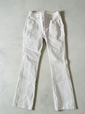 White House Black Market The Boot White Denim Jeans Size 00